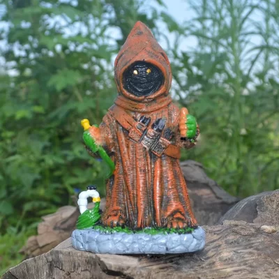 Mini decorações de escultura de jardim anão, estátua de elfo mágico, ornamentos internos e externos, artesanato de decoração de pátio de casa anã