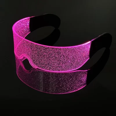 Novo colorido led óculos feminino masculino decoração óculos de festa luminosa brilhante para rave night club bar dança festa