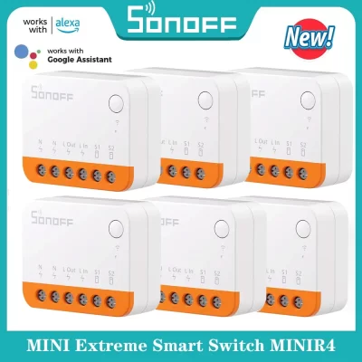 Sonoff minir4 interruptor inteligente wi-fi 10a mini módulo de relé doméstico inteligente extremo controle remoto voz para alice google assistente alexa