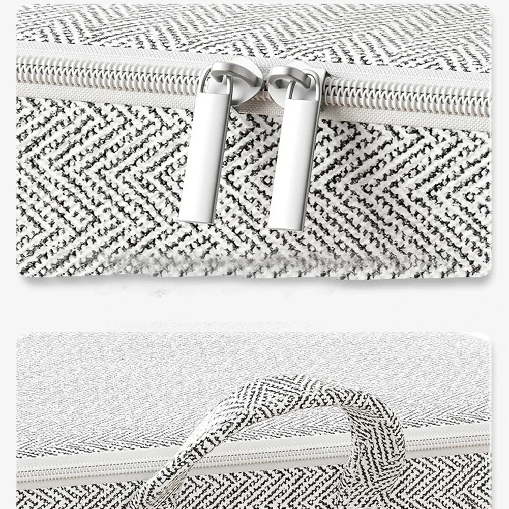 Caixas de armazenamento estereoscópicas dobráveis com janelas, Armário doméstico organizando caixas de tecido, Grande capacidade - Image 3