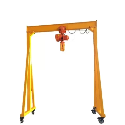 Mini guindaste de pórtico portátil móvel com capacidade personalizada 1, 2, 3, 5, 10 toneladas com talha manual/elétrica, vendas quentes