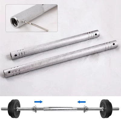 Haste de conector de haltere de aço ajustável para academia em casa 25mm barra de extensão de barra acessório de treinamento de levantamento de peso 30cm/40cm/50cm