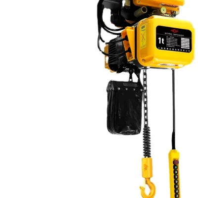 Talha elétrica 380v/1 tonelada grua de 2 toneladas com corrente invertida 5t10t guindaste de baixa folga de velocidade dupla.