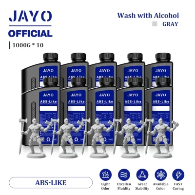 Jayo abs como resina 10 pçs/set resina de impressora 3d 405nm cura fotopolímero rápido resina 3d para 2k 4k 6k 8k lcd/dlp/sla impressora 3d