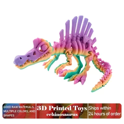 Estatueta de dragão móvel de dinossauro equinossauro impresso em 3D, presente multicolorido para crianças, aniversários, decoração criativa de casa