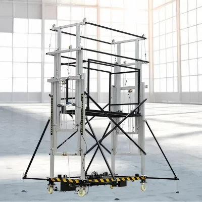 3m-15m de levantamento, andaime elétrico elevador máquina de construção multifuncional controle remoto dobrável andaime elétrico