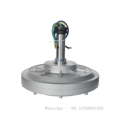 Gerador maglev coreless de baixa velocidade, 500w, 350rpm, para turbina eólica, rotor externo pmg, fluxo axial, gerador de ímã permanente