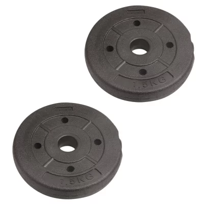 2 PCS Halteres Revestidos Comprimidos Acessórios para Exercícios Musculares Material de Barra