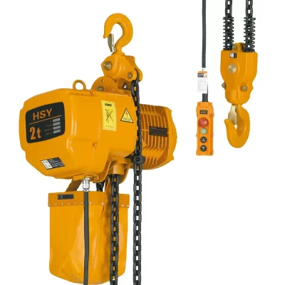 Elevador elétrico da grua Chain da velocidade dobro, apropriado para a oficina, 2 toneladas, 2000kg, 3m, 6m, 380V, 220V, preço barato