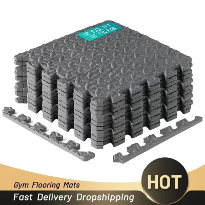 Puzzle Fitness Mat para crianças, Eva Interlocking Foam Tiles, Equipamento de ginástica em casa, Tapete antiderrapante para crianças, 4-20PCs