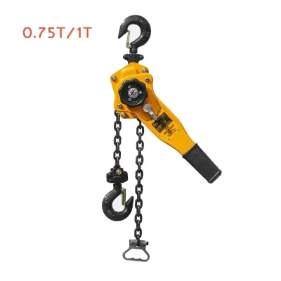 0.75t/1t puxando chave talha de aço manganês gancho mão talha corrente portátil alavanca bloco invertido talha corrente talha apertador