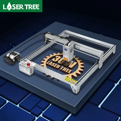 Laser tree k1 pro gravador a laser com módulo laser 30w 40w máquina de corte e gravação cnc ferramentas para trabalhar madeira área de trabalho 400x400mm