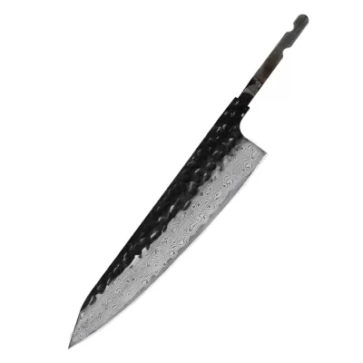 Faca utilitária de damasco VG10, lâmina em branco, super afiada, desgrenhada, perfeita para fatiar, forjada à mão, faca de frutas personalizada