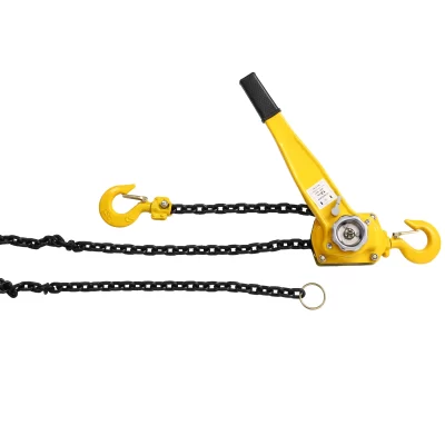 Talha de corrente de alavanca 1 1/2 tonelada 3300LBS capacidade 20 pés corrente vem junto com ganchos resistentes catraca alavanca bloco de corrente talha elevador P