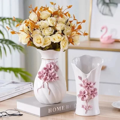3d vaso de cerâmica decoração para casa design criativo porcelana vaso de flores decorativas para a decoração do casamento