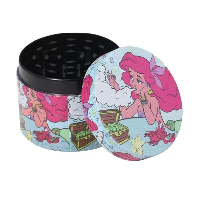 Nostalgia Moedor de especiarias de cozinha de metal premium de 4 camadas fofo de 50 mm