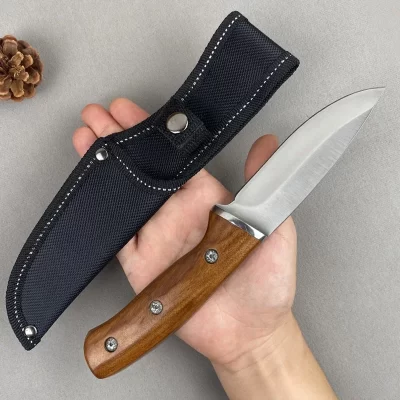 Faca de cozinha forjada artesanal, desossa de aço inoxidável, cutelo de carne, facas de chef para ferramentas de cozinha, faca de frutas com tampa