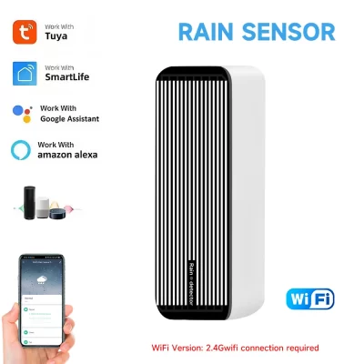 Tuya WiFi Smart permite a ligação de sensores de imersão em água e chuva, fornecendo lembretes de chuva e alarmes de imersão
