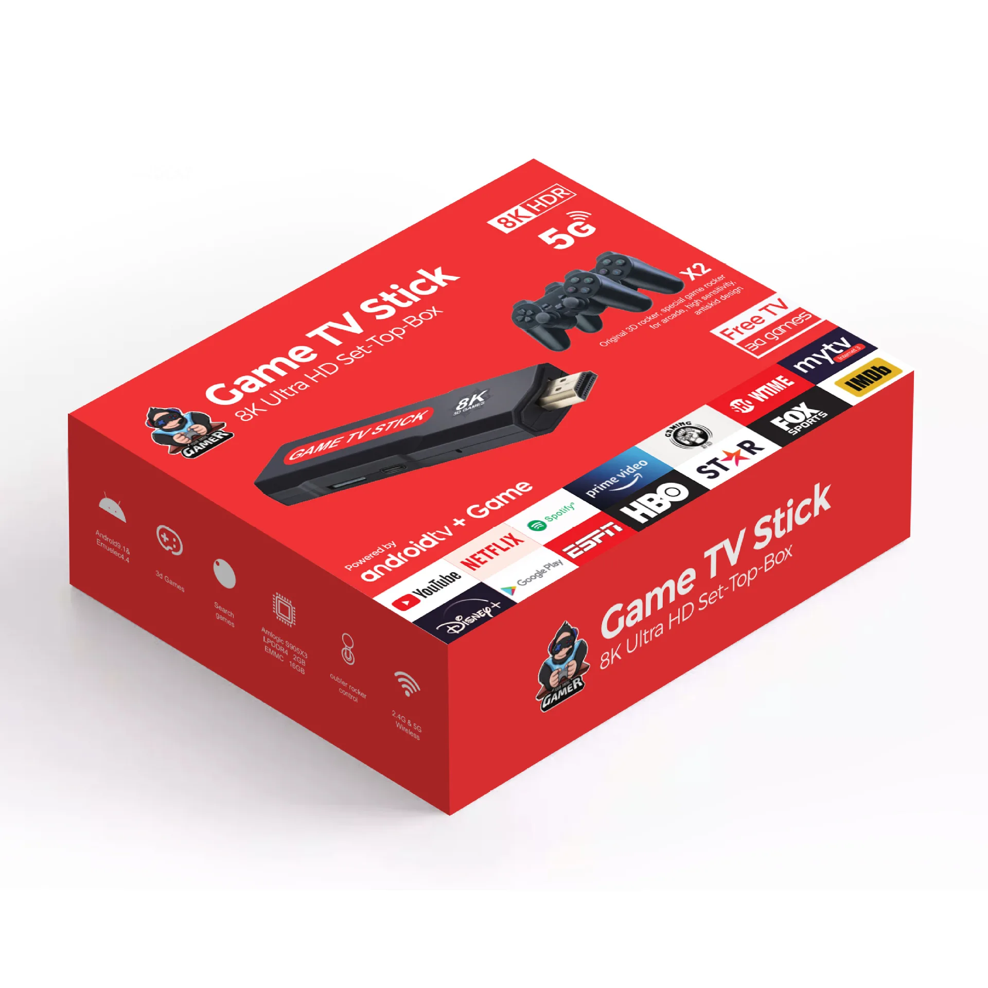 Console de videogame retro com controlador sem fio, Q9, USB 2.0, sistema duplo, 8K, 64G, TV Varas, 10000 + Jogos, PSP Presente - Image 2