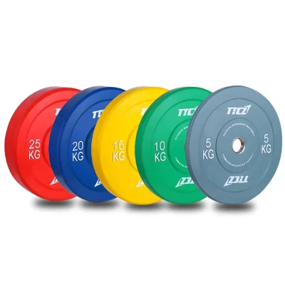 Atacado fitness ginásio treinamento barra disco 20 kg competição pára-choques placa de peso