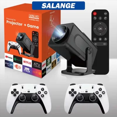 Projeto Hcs350 Pro Retro Consoles de videogame Console de jogos portátil WIFI Portátil Inteligente Quad Core Projetor Arm Cortex-a53