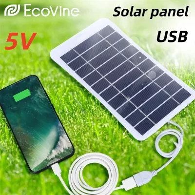 5v painel solar 2w usb tipo-c carga portátil kit flexível leve mini sistema para telefones carro acampamento caminhadas bancos de energia ip65