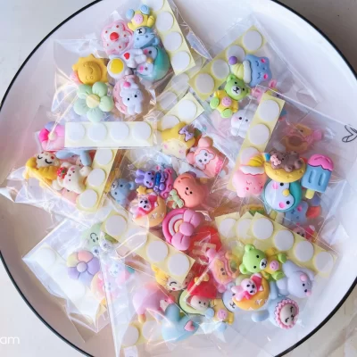 40 pçs adesivo de resina 3d tridimensional bonito diy copo de água engraçado adesivo à prova dwaterproof água não-traço adesivos de telefone móvel crianças