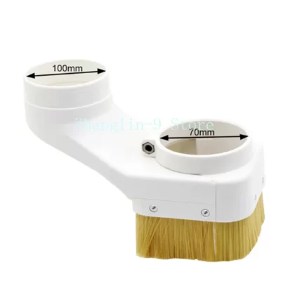 Coletor de sapato de poeira de eixo cnc 70/75/80/85/90/100mm limpador de bota de poeira para motor de eixo roteador máquina capa material de nylon
