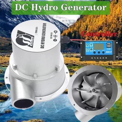 Gerador hidráulico 500w 1000w 18v turbina de água ao ar livre doméstico pequeno gerador hidroelétrico dc ímã permanente sem escova