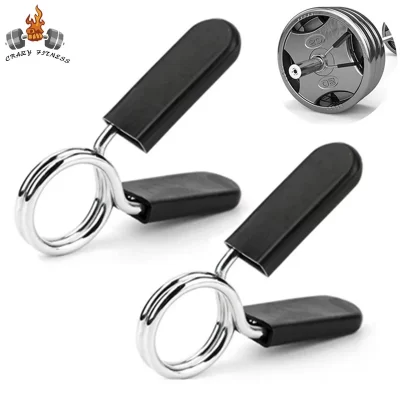 Braçadeiras de barra de barra de 2.5-3.0cm, clipes de barra de haltere, barras de peso, fechaduras de mola, academia, barra de peso, braçadeira de bloqueio de haltere, mola