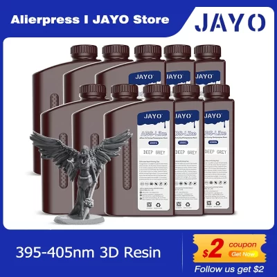 Jayo padrão/abs-como/pa-como/alta temperatura/diminuir resina 10kg 395-405nm resina rápida de fotopolímero de cura uv para impressora 3d lcd/dlp