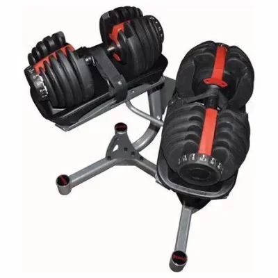 Fitness Ajustável Dumbbell Set, Equipamento de ginástica, Pesos de Fitness, 24kg, 40kg, 54.5lb, 90lb, Logotipo personalizado