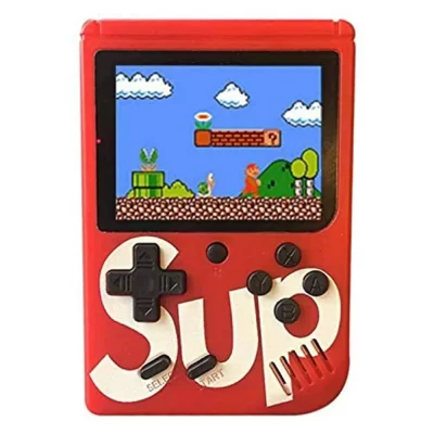 Mini game portátil videogame retrô manual 8 bits com Tela 3,0 polegadas, lcd colorido para crianças 400 jogos inclusos