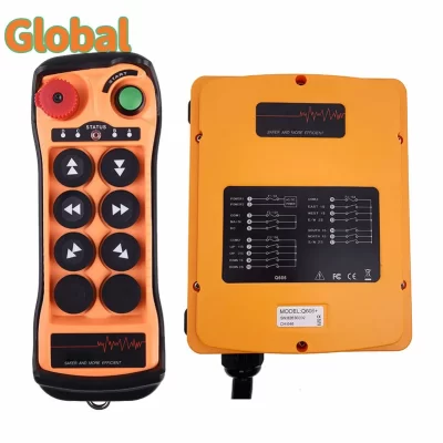 Q606 velocidade dupla 6 botões industrial sem fio guindaste de rádio interruptores controle remoto talha ponte aérea controlador elevador