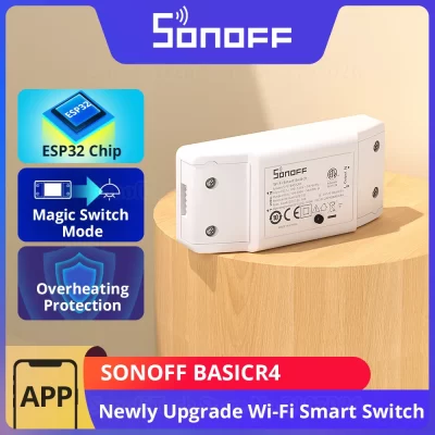 Sonoff básico r4 wi-fi esp32 chip interruptor inteligente cena inteligente modo de interruptor mágico ewelink controle remoto com S-MATE2 r5 alexa google