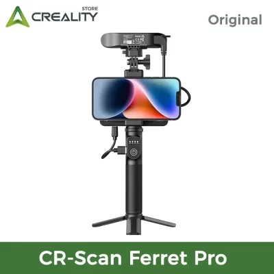 Scanner 3D Creality CR-Scan Ferret Pro, velocidade de digitalização de até 30 FPS, distância de trabalho de 150-700 mm, conexão sem fio, Fullcoll de 24 bits