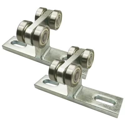 Carrinho de rolo para instalação de talha elétrica Conjunto de carrinho de 4 rodas silencioso para uso com 1-5/8" de largura e todos os 1-5/8" ou mais altos