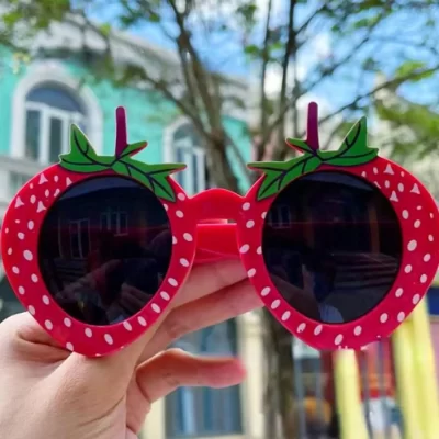 Óculos de sol surpresa, Decoração de frutas, Roupas Novidade, 1 Peça