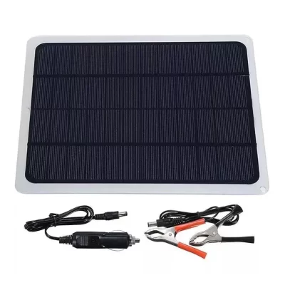 Solar Cell Phone Charger Kit, Trickle, Barco, Carro, Bateria RV, Painel Solar, 20W, 12V
