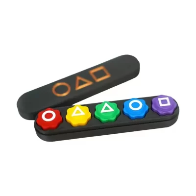 Impressão 3d calamari jogo dados festa adereços círculo quadrado triângulo impressão bar jogos adereços de festa filme coreano jogo