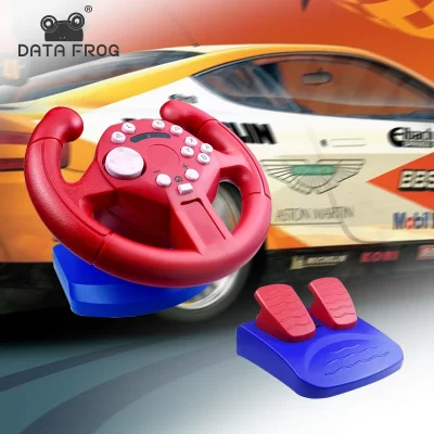 Volante de corrida compatível-controlador remoto dos joysticks de nintendo switch lite para o controlador remoto das rodas da vibração de pc/ns