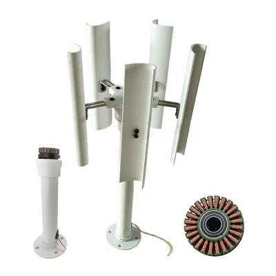 1-35w diy eixo vertical turbina eólica modelo gerador de energia eólica trifásico gerador de ímã permanente moinho de vento brinquedo luz fazer