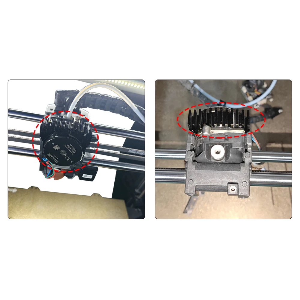 Para creality k1 k1max k1c 36 dissipador de calor do motor todo o metal fixação dissipação de calor peças da impressora 3d para k1/k1c/k1 max extensor - Image 2