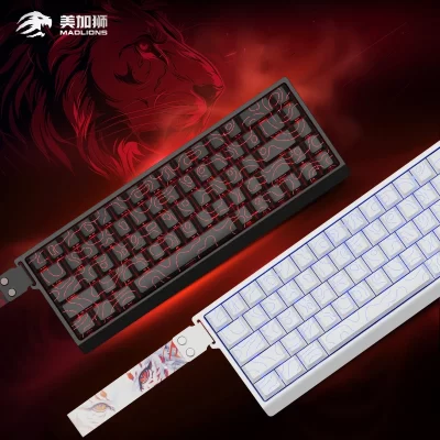 Mad68/r 68 teclas para jogos, teclado de eixo magnético, chave completa dedicada, troca quente, resposta rápida, nível de entrada, teclado para jogos personalizado