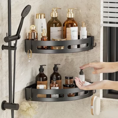 3/2/1 pçs sem necessidade de perfuração suporte de shampoo do banheiro prateleiras de chuveiro prateleira de armazenamento suporte de toalha prateleiras para banheiro