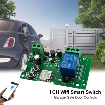 Ewelink wifi controlador abridor de porta da garagem interruptor inteligente ligar/desligar módulo relé portão aberto controle voz alexa google casa