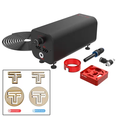 Twotrees-Air Pump Airflow Assist Kit, 10-30L Min Air Assist System, Remover Fumaça e Poeira para Gravador a Laser, Máquina Cortadora, 36W