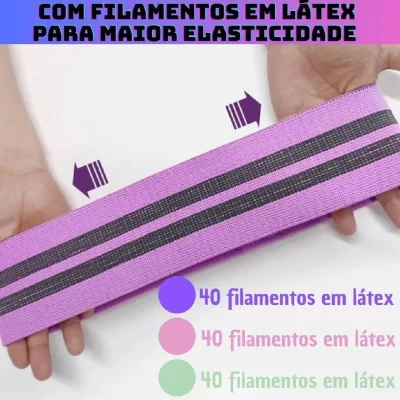Kit 3 Faixas Elásticas De Exercício Hip Resistance Bands Para Malhar em Casa Prático Conveniente Frete grátis