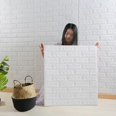 1-30 peças 35cm x 30 painéis de parede 3D adesivos papel de parede DIY à prova d'água para sala de estar quarto cozinha decoração de fundo