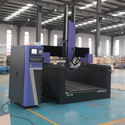 Venda quente 3d carpintaria 5 eixos cnc roteador fresagem 5 eixos cnc máquina para espuma madeira plástico